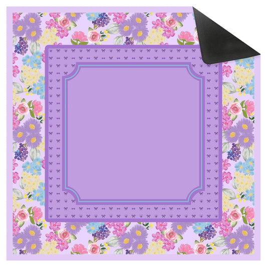 Grandmillennial Lavender Floral  Bows Mahjong Mat