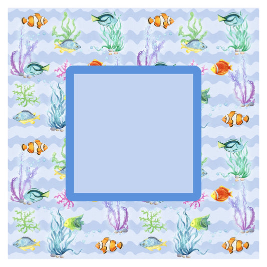Tropical Reef Ocean Fish Mahjong Mat